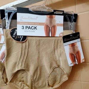 NWT UnderWhere? Smoothing Control Shapewear; 3Pk Value Bundle; Medium Sizes; $35